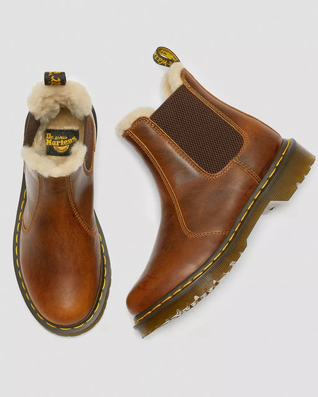 2976 Leonore Faux Fur Lined Chelsea Boots - Butterscotch Orleans