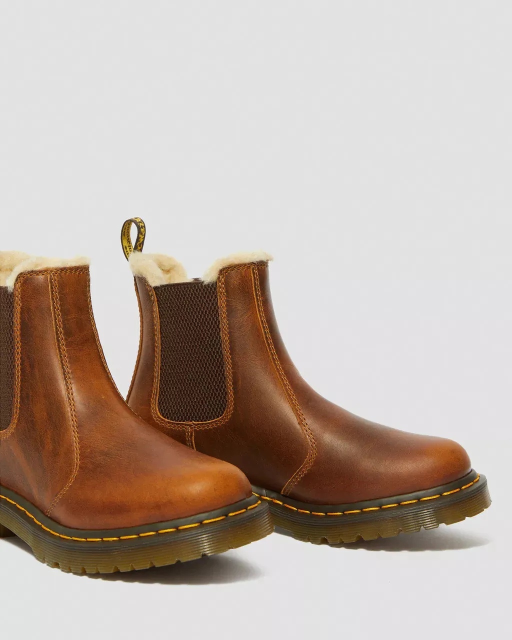 2976 Leonore Faux Fur Lined Chelsea Boots - Butterscotch Orleans