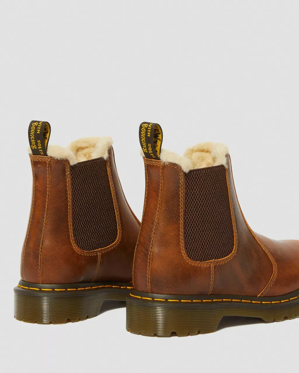 2976 Leonore Faux Fur Lined Chelsea Boots - Butterscotch Orleans