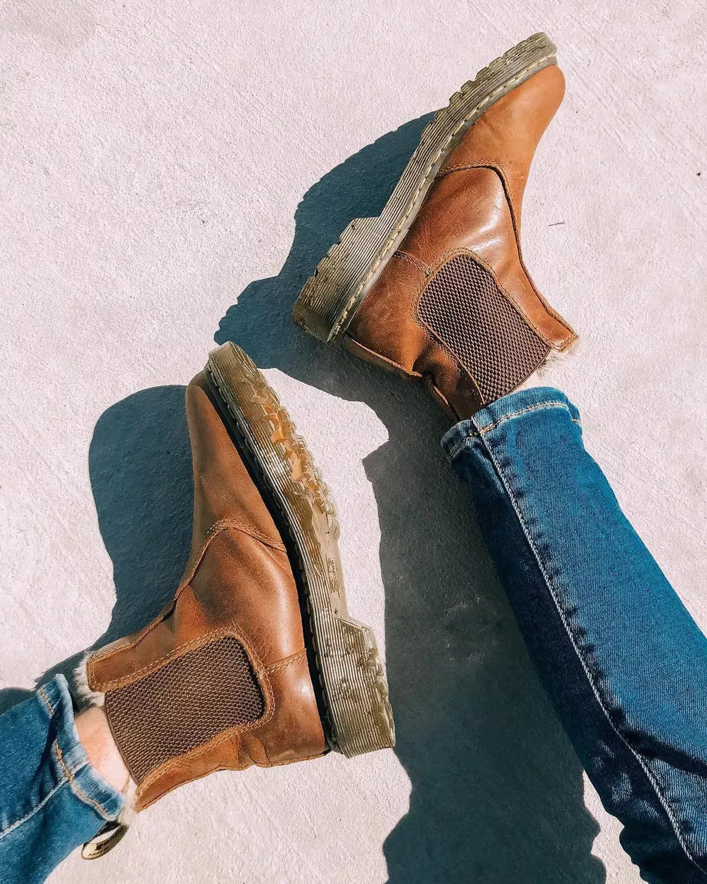 2976 Leonore Faux Fur Lined Chelsea Boots - Butterscotch Orleans
