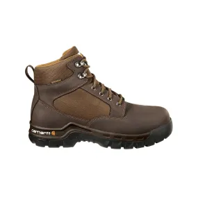 6" Rugged Flex Waterproof Steel Toe Work Boot Dark Brown