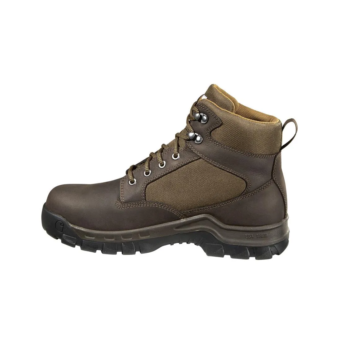 6" Rugged Flex Waterproof Steel Toe Work Boot Dark Brown