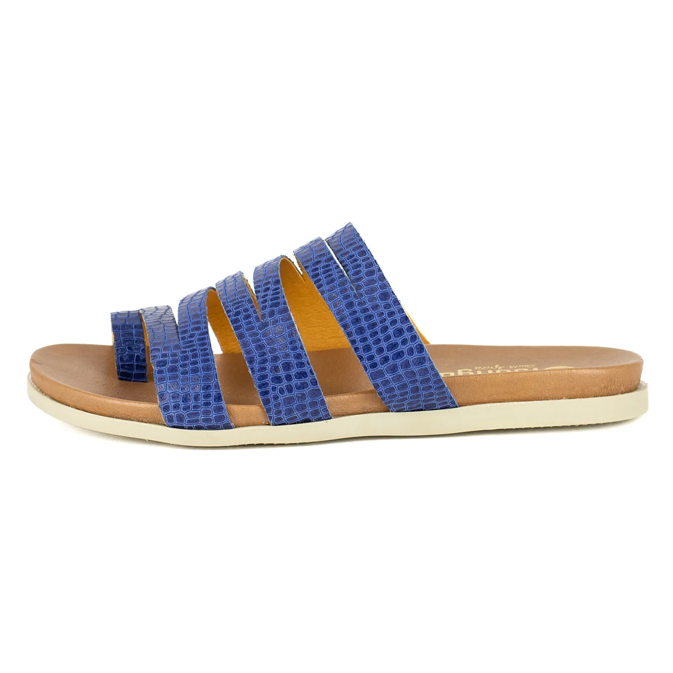 Abuye : Ladies Leather Sandal in Turbine Coco Lux