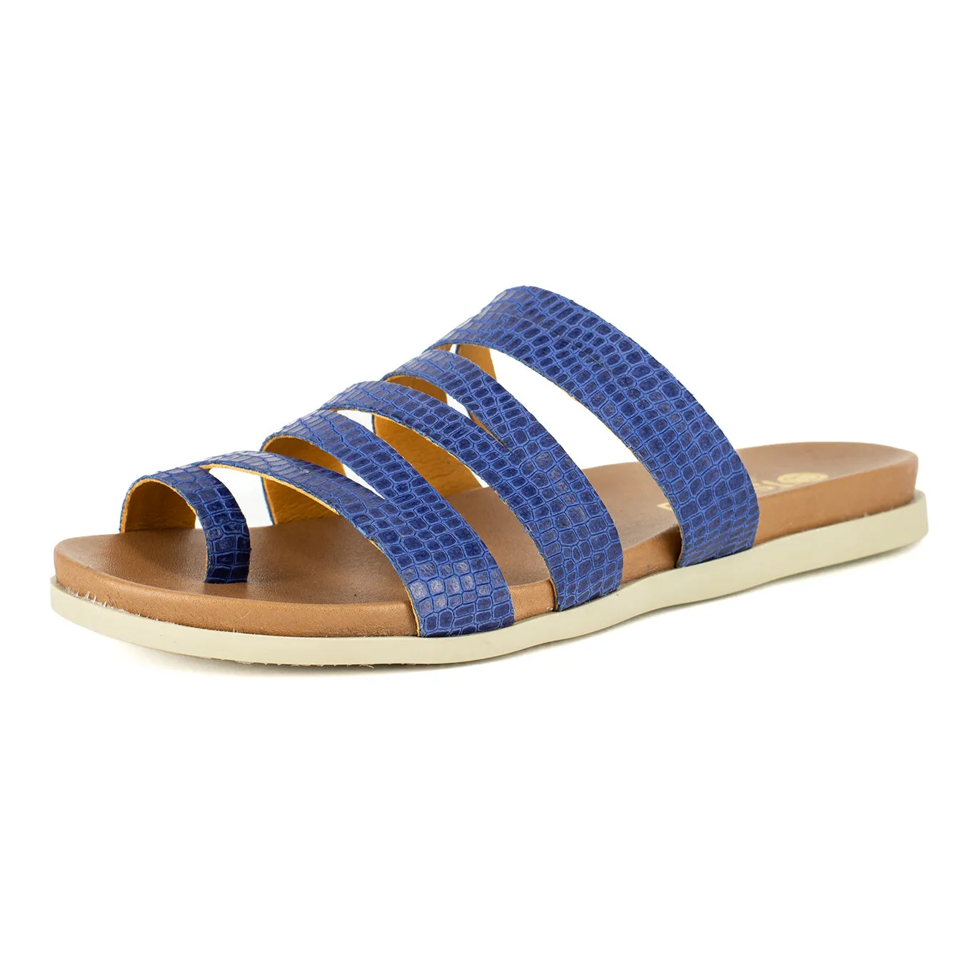 Abuye : Ladies Leather Sandal in Turbine Coco Lux