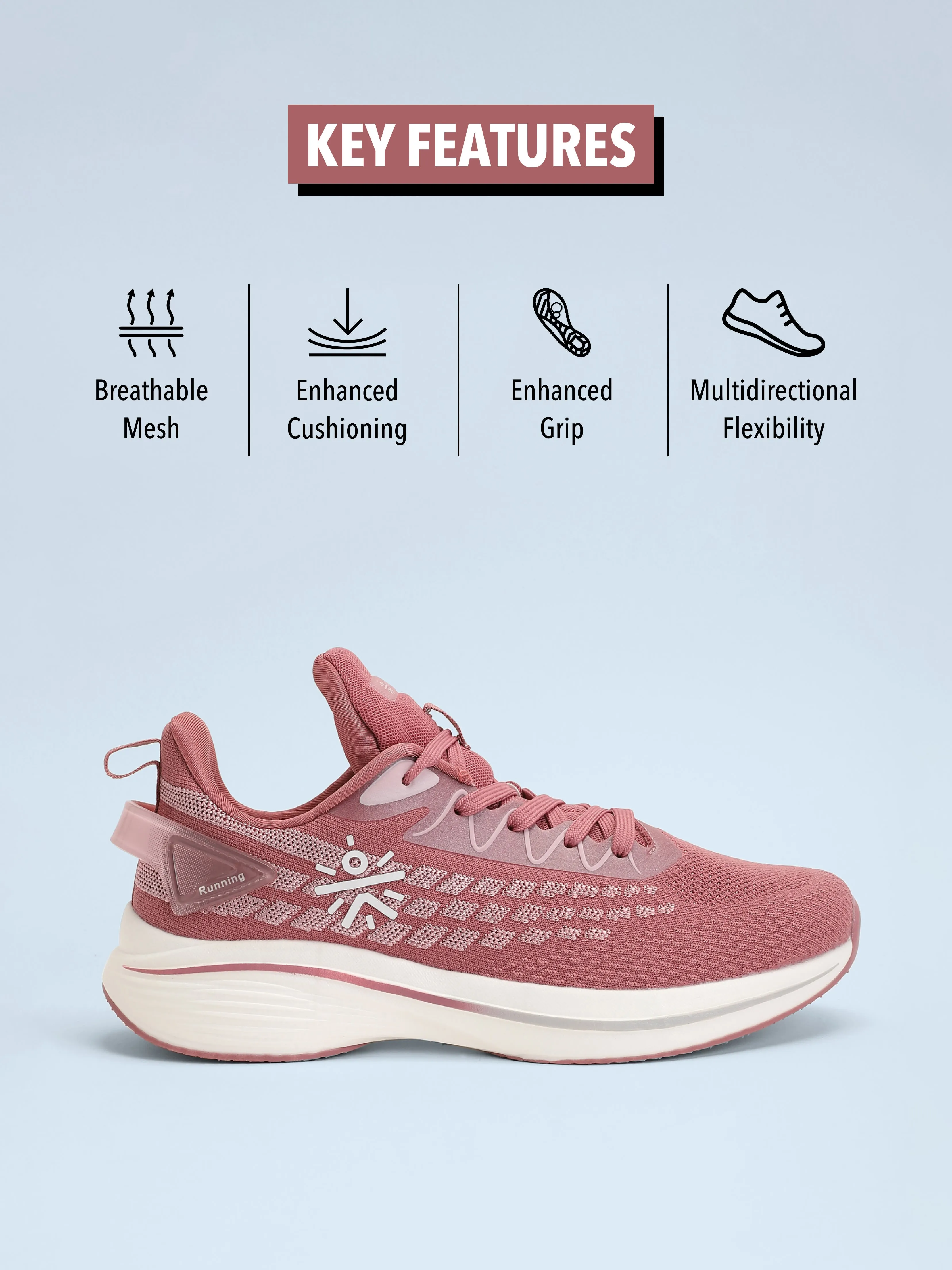 Active Women Running Shoes - Pink
