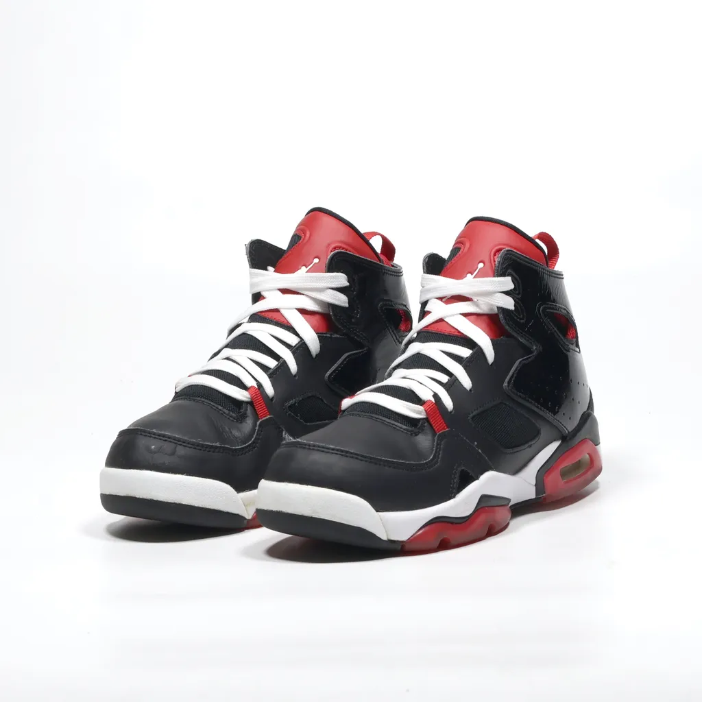 Air Jordan Flight Club '91 High-Top Sneakers Leather Black Color For Women