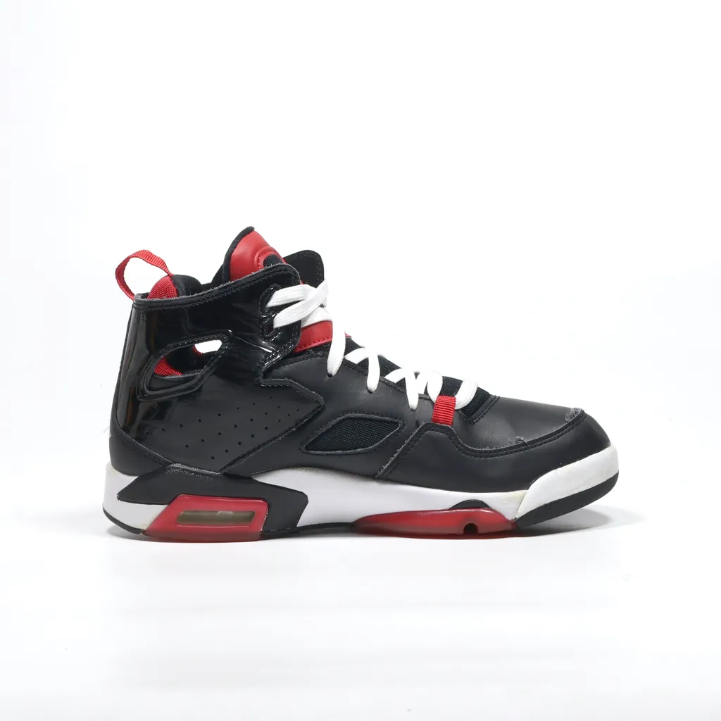 Air Jordan Flight Club '91 High-Top Sneakers Leather Black Color For Women