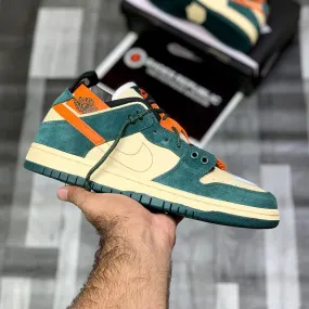 Aj-1 X Sb Dunks Low Pro (Green Orange)