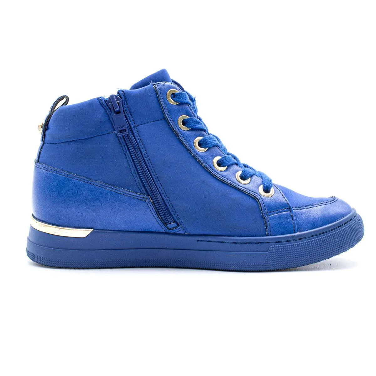 Aldo Boicia High-Top Sneakers Leather Blue Colour For Women