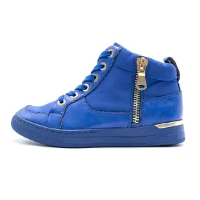 Aldo Boicia High-Top Sneakers Leather Blue Colour For Women