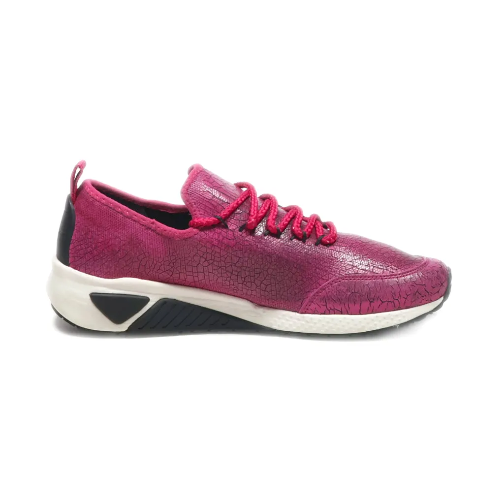Aldo Low-Top Sneakers Leather Red Colour For Women
