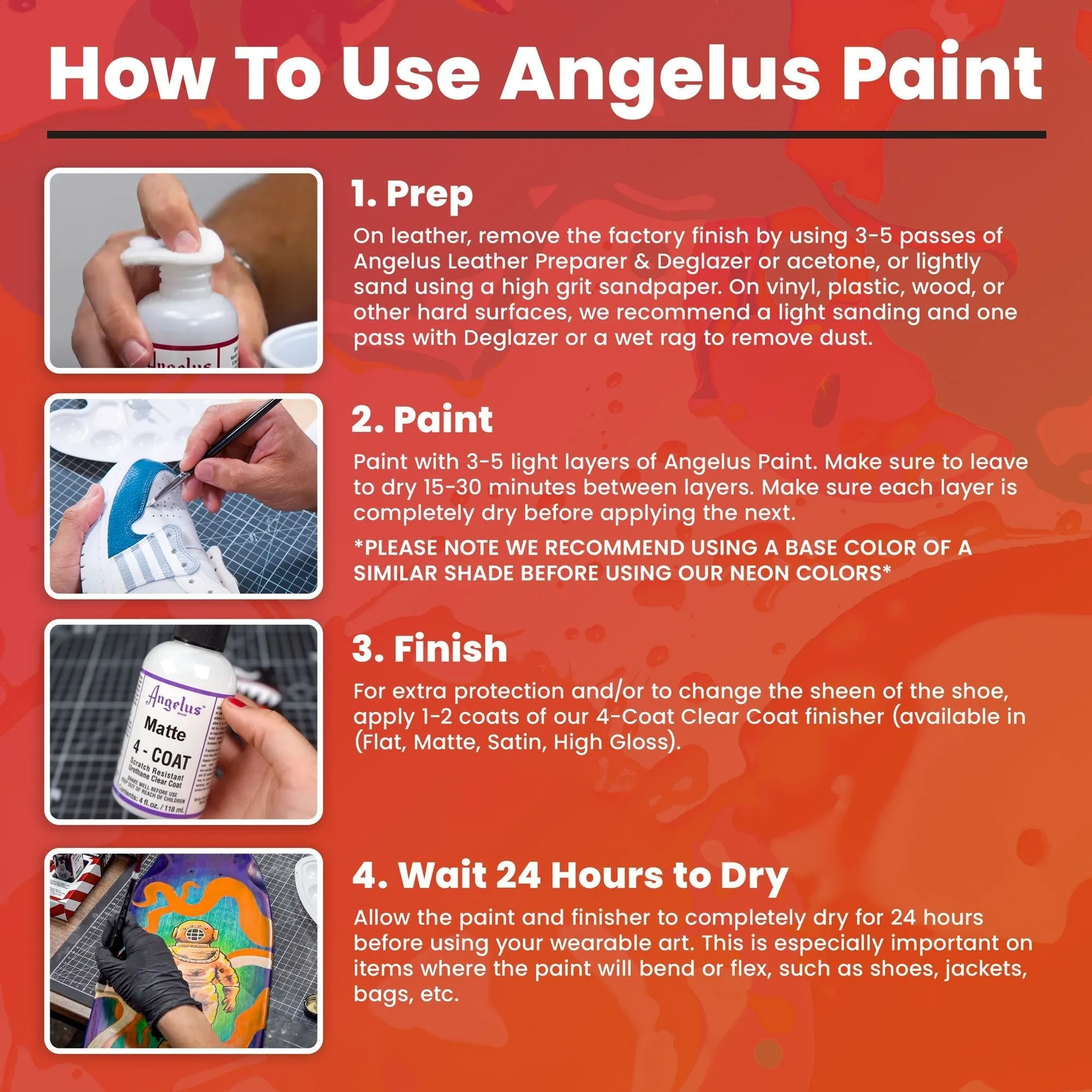 Angelus Neon Parisian Pink Paint