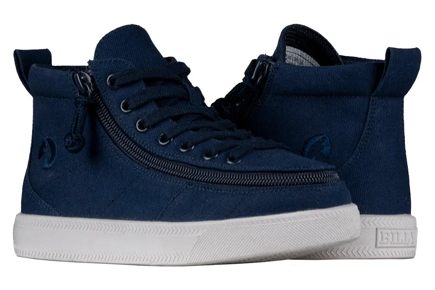 Billy Classic | Navy Kids High Tops Sneakers (Wide)