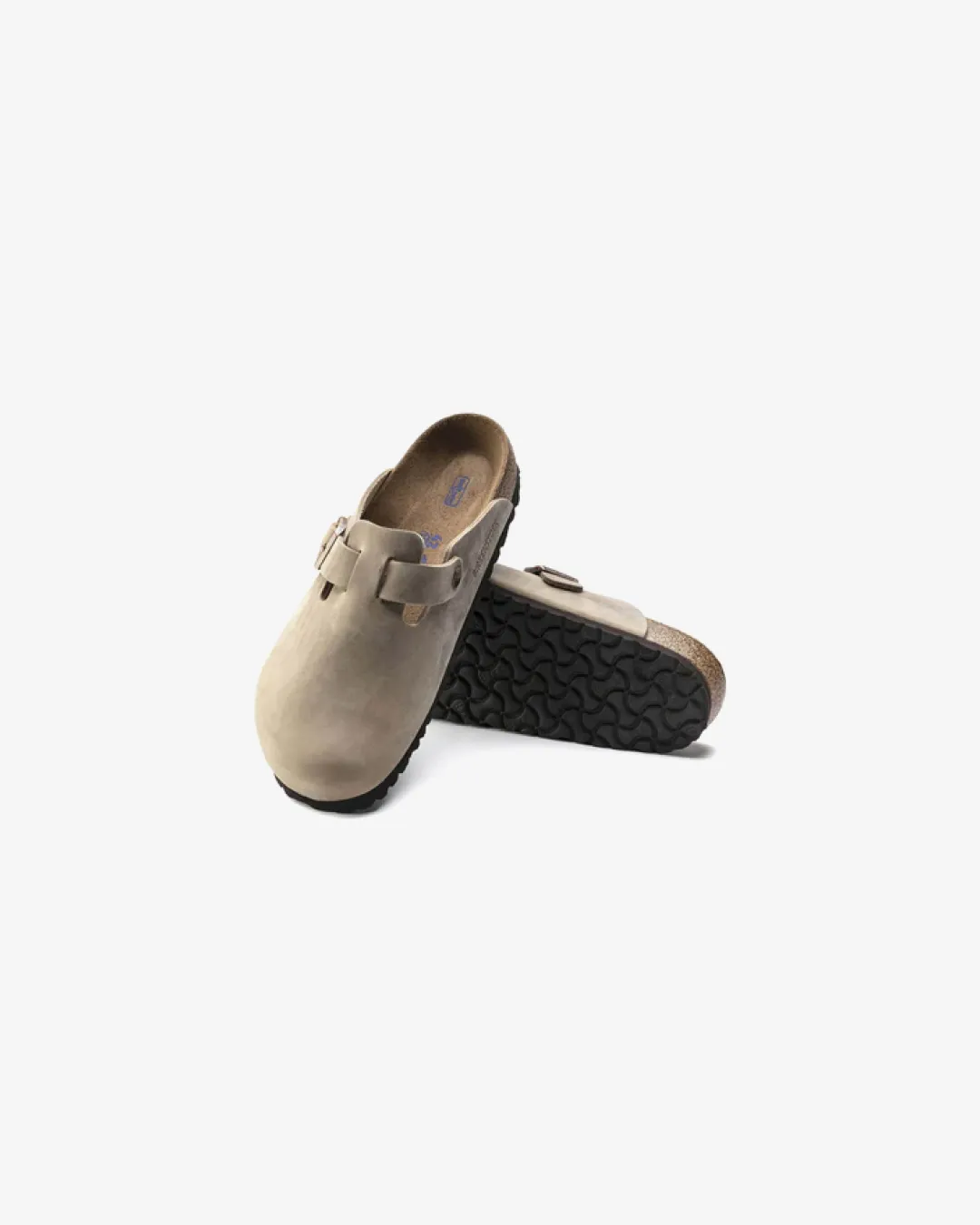 Birkenstock Boston leather 'Tobacco Brown' Slippers
