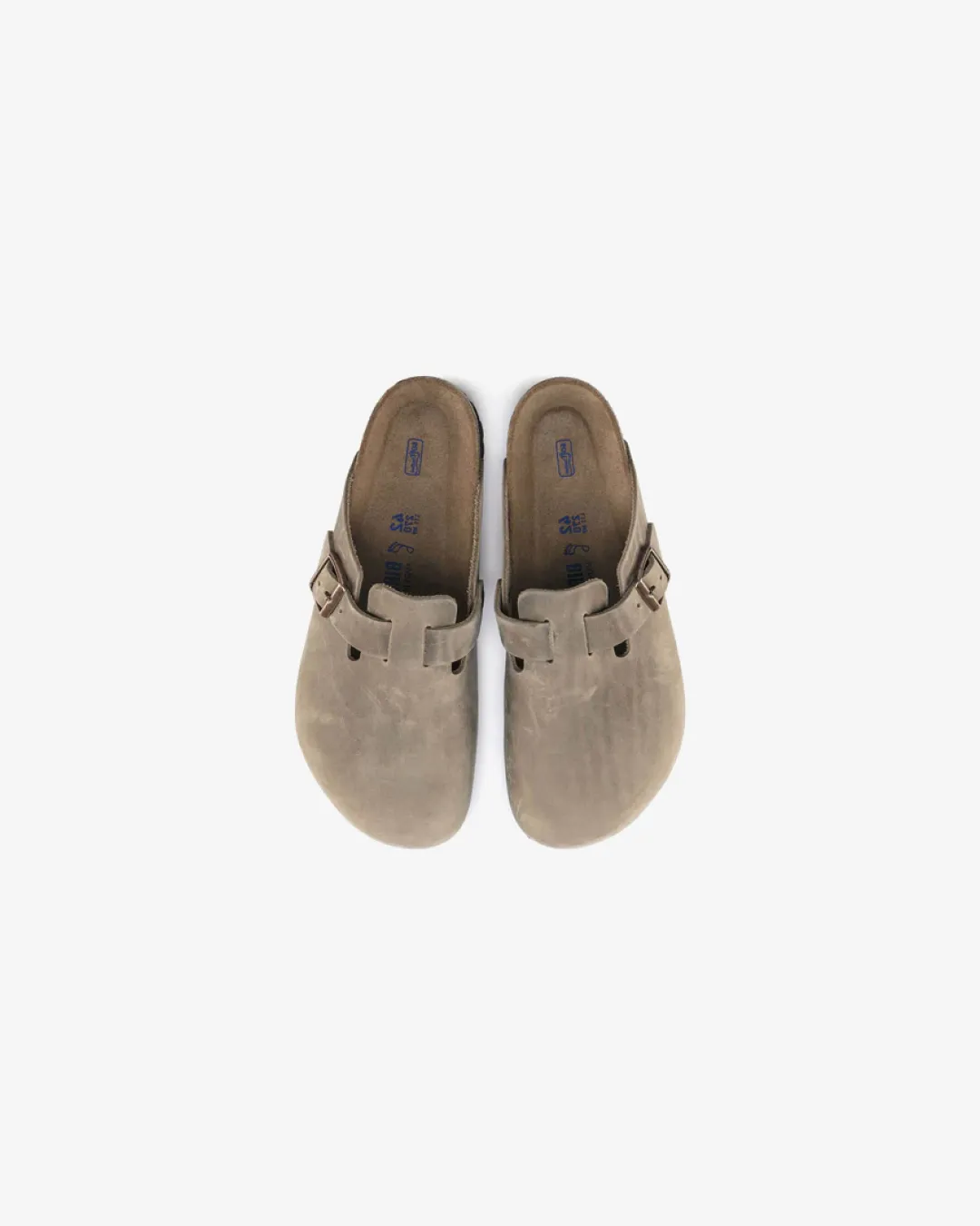 Birkenstock Boston leather 'Tobacco Brown' Slippers