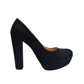 Black Suede Elegant High Heels Shoe