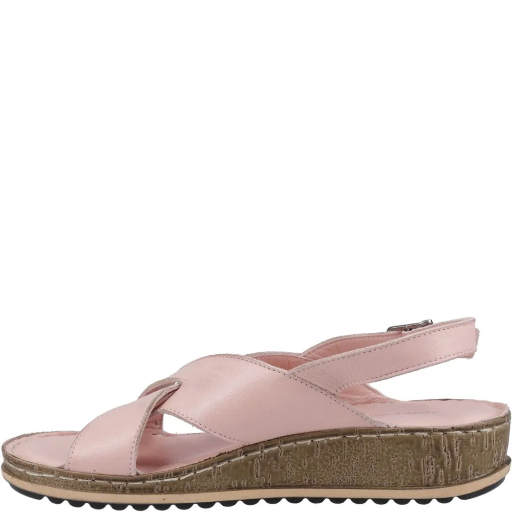 Blush Elena Crossover Wedges