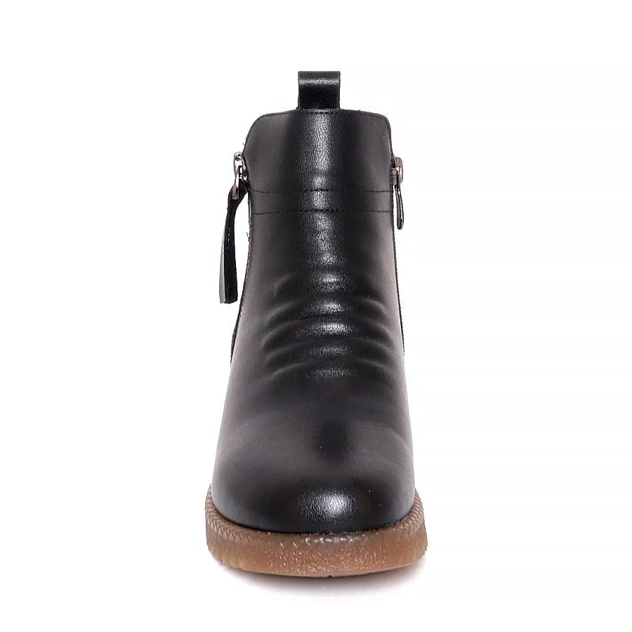 BONAVI 32R8-8 Warm Flex Ankle Boots