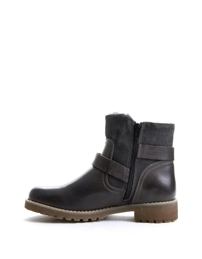 Bulle Women's Catser Zip Winter Boots- Grey