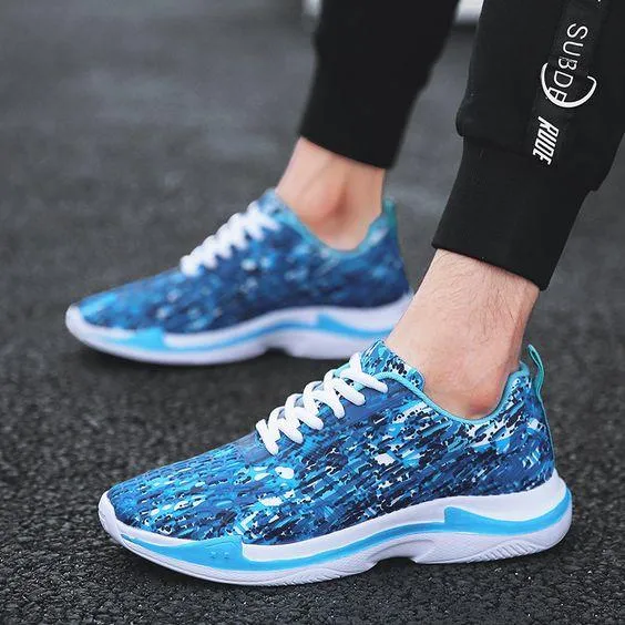 Camouflage Mesh Men's Running Shoes