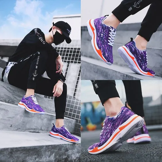 Camouflage Mesh Men's Running Shoes
