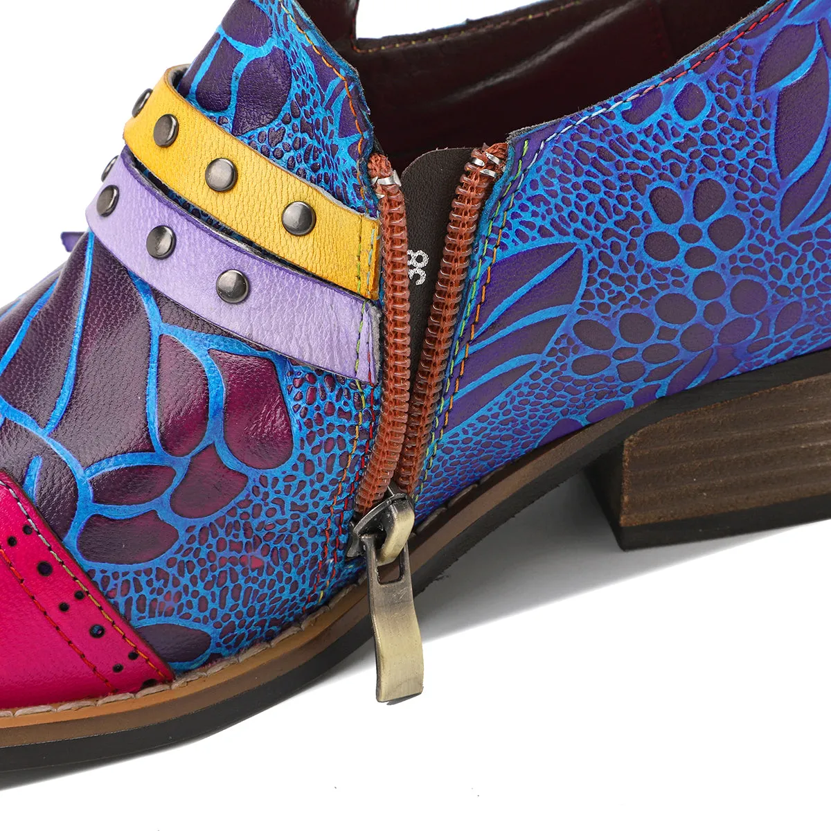 Colorful Women's Leather Shoes