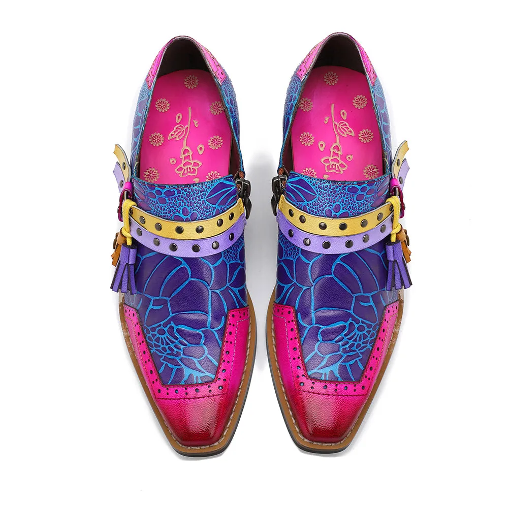 Colorful Women's Leather Shoes