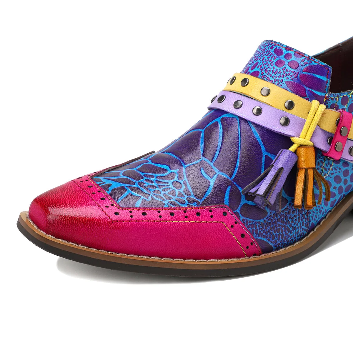 Colorful Women's Leather Shoes
