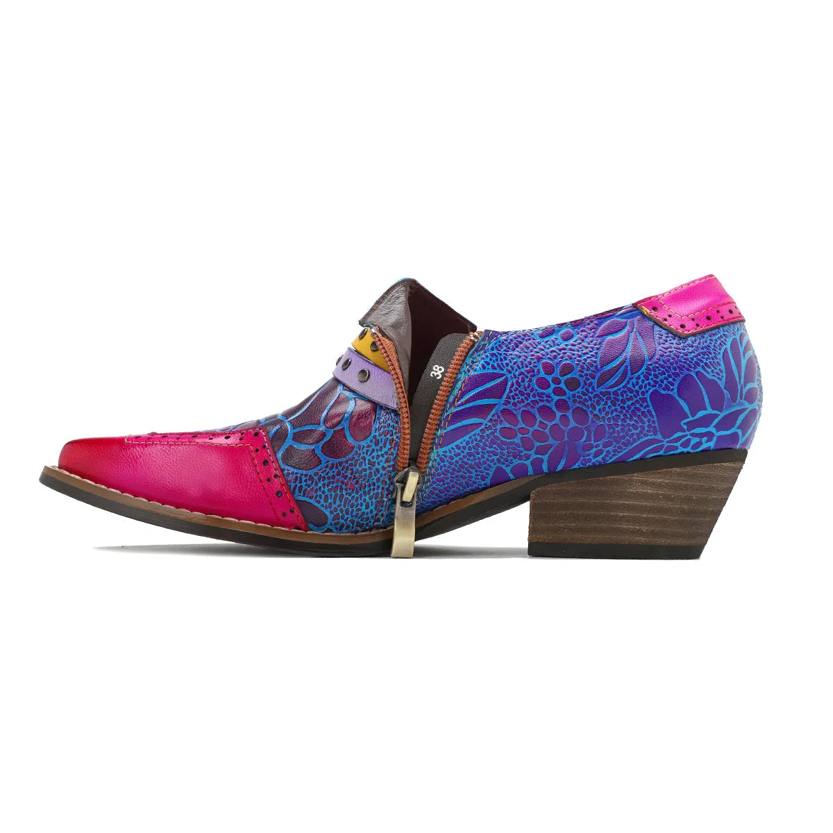 Colorful Women's Leather Shoes