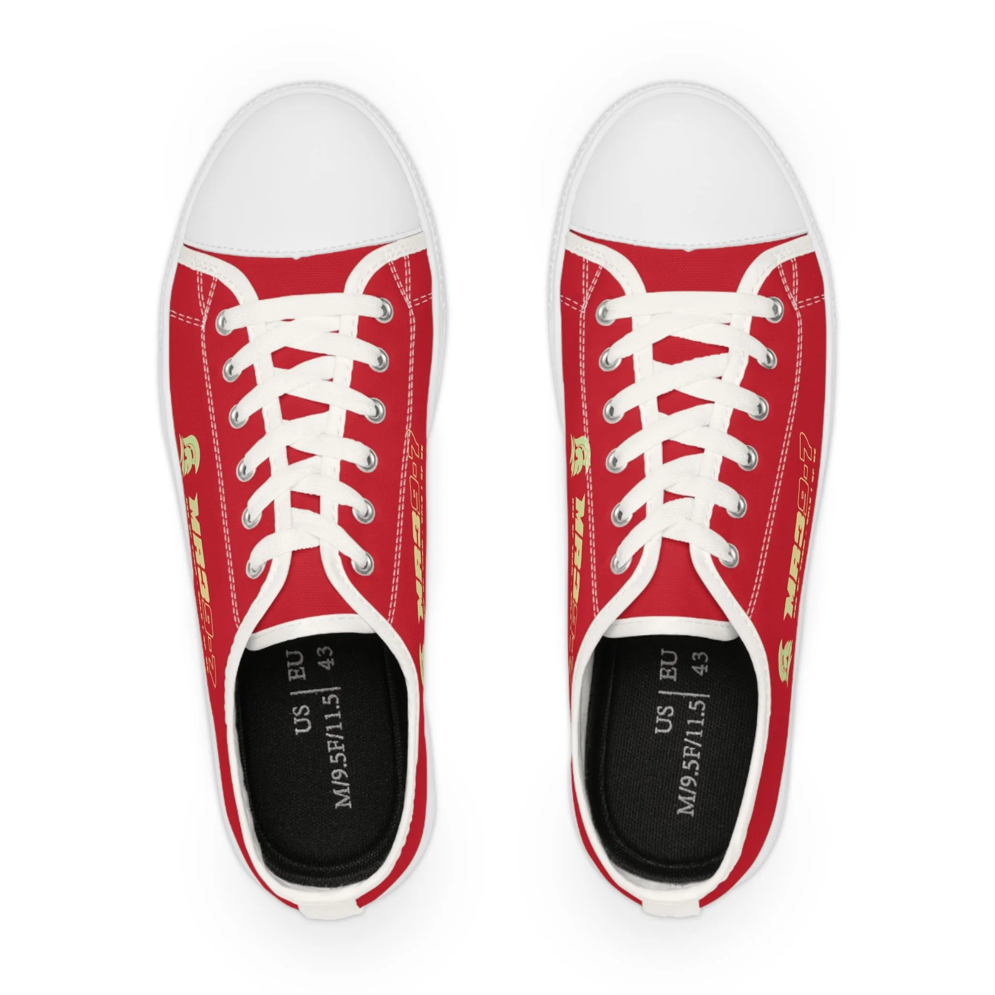 Dark Red MR39S Men's Low Top Sneakers