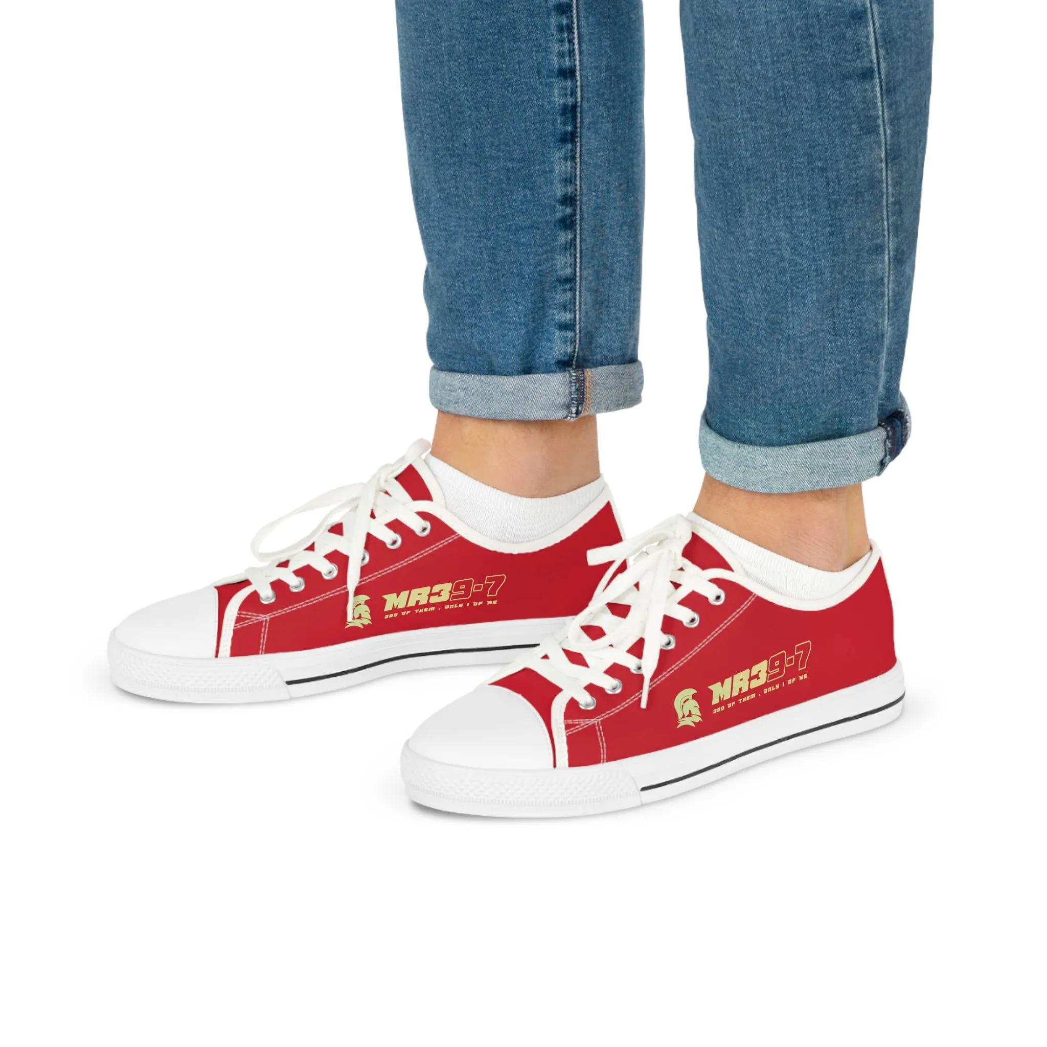 Dark Red MR39S Men's Low Top Sneakers