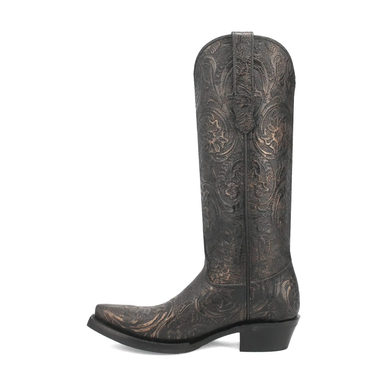 Dingo Womens Bellona Black Leather Cowboy Boots 8 M