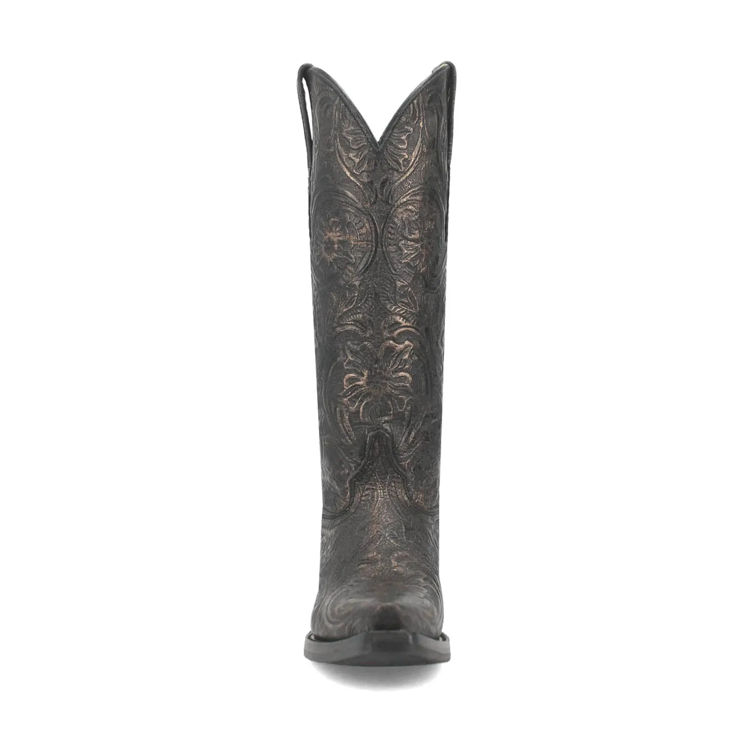 Dingo Womens Bellona Black Leather Cowboy Boots 8 M