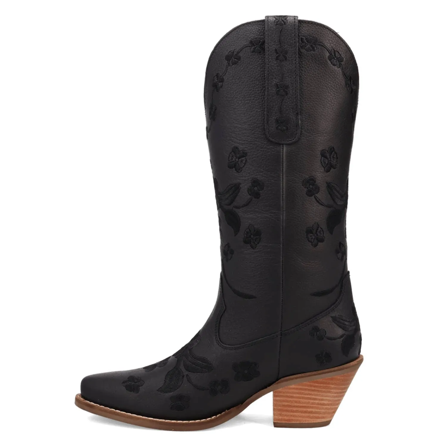 Dingo Womens Love Bug Black Leather Cowboy Boots
