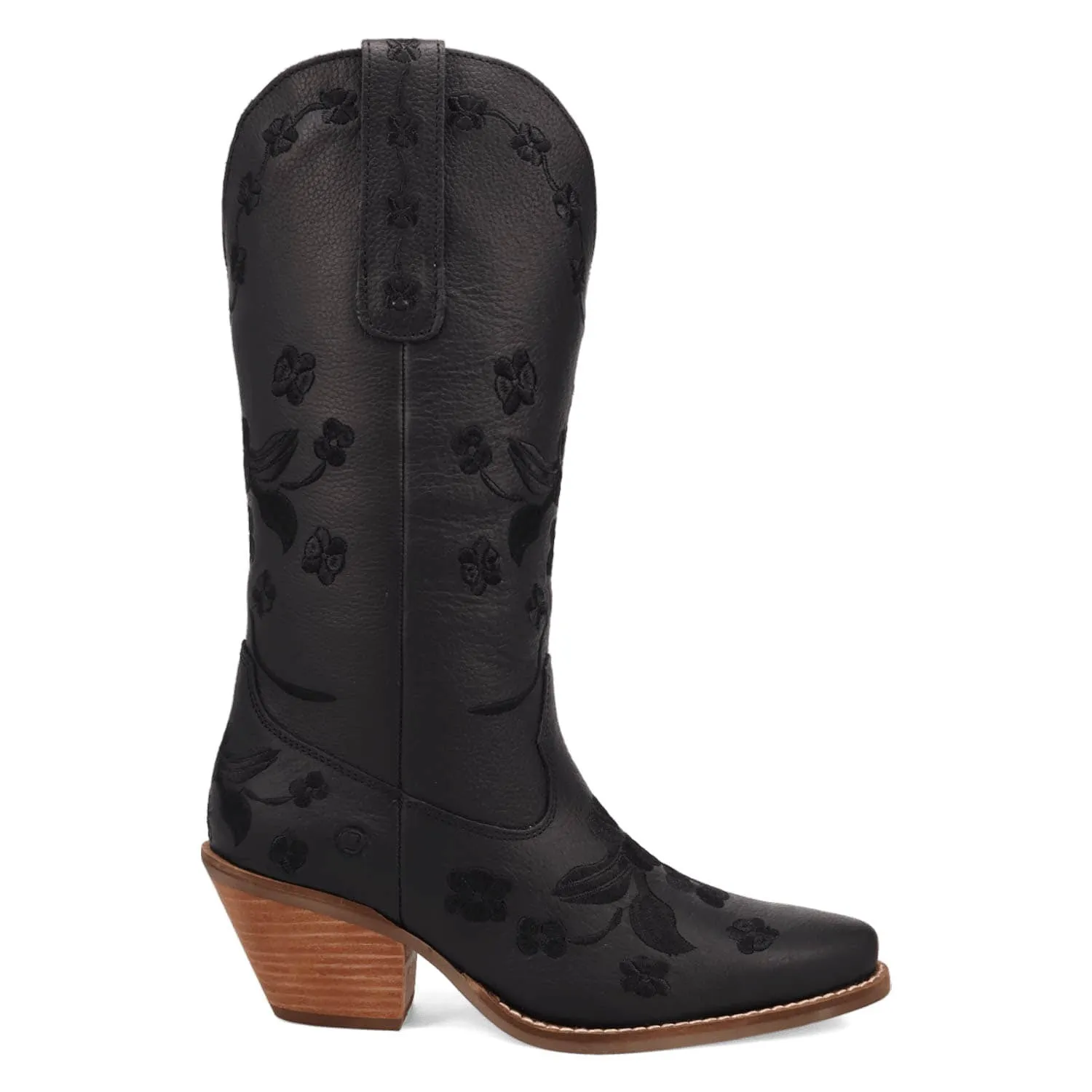 Dingo Womens Love Bug Black Leather Cowboy Boots