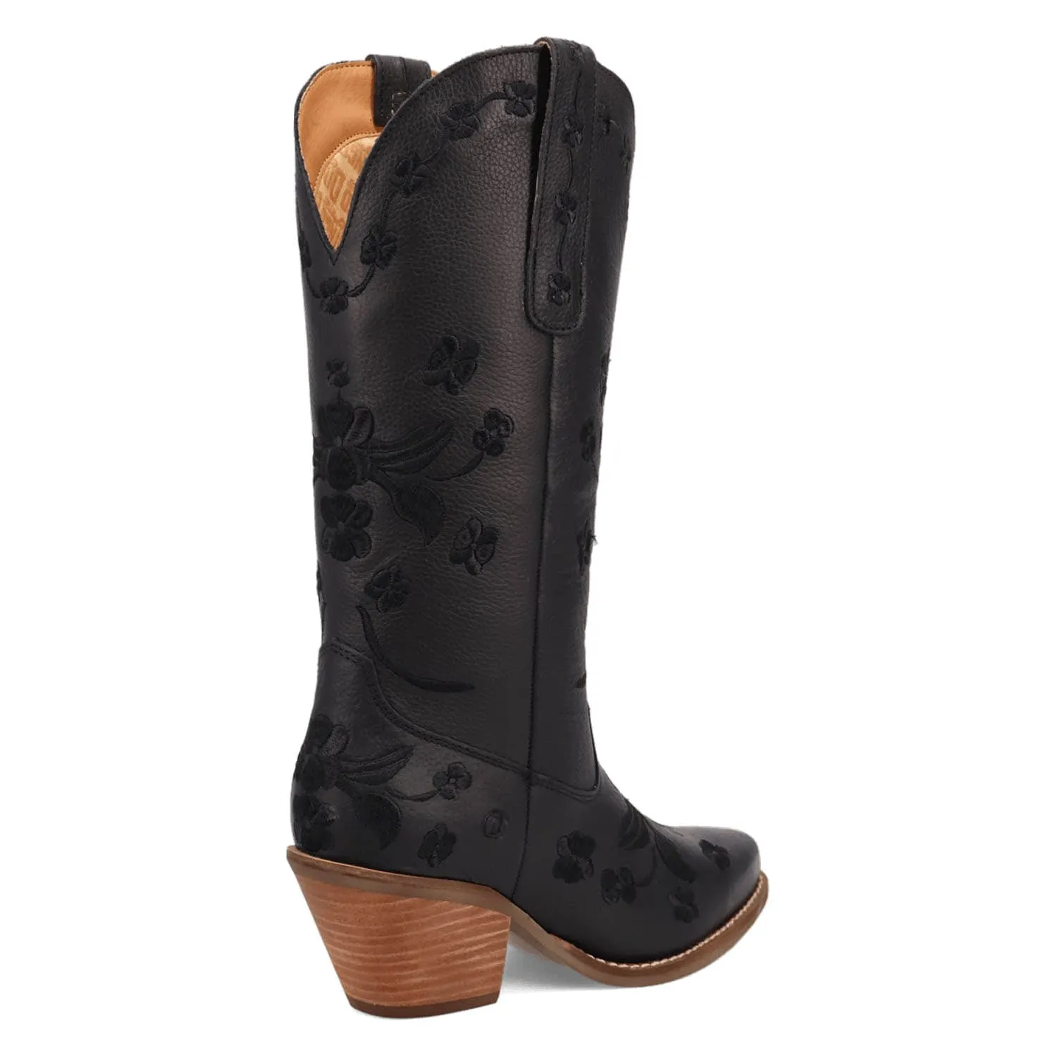 Dingo Womens Love Bug Black Leather Cowboy Boots