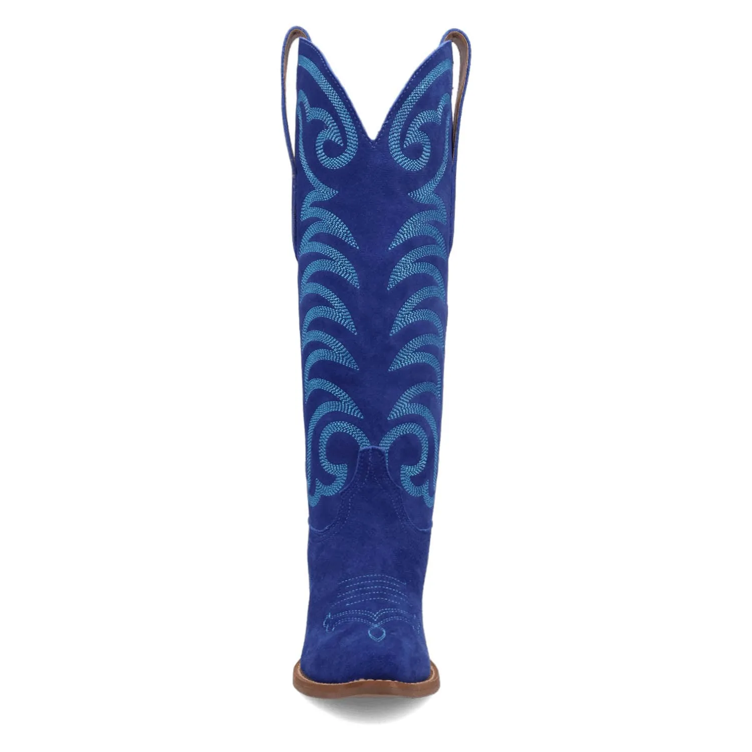 Dingo Womens Movin On Blue Suede Cowboy Boots