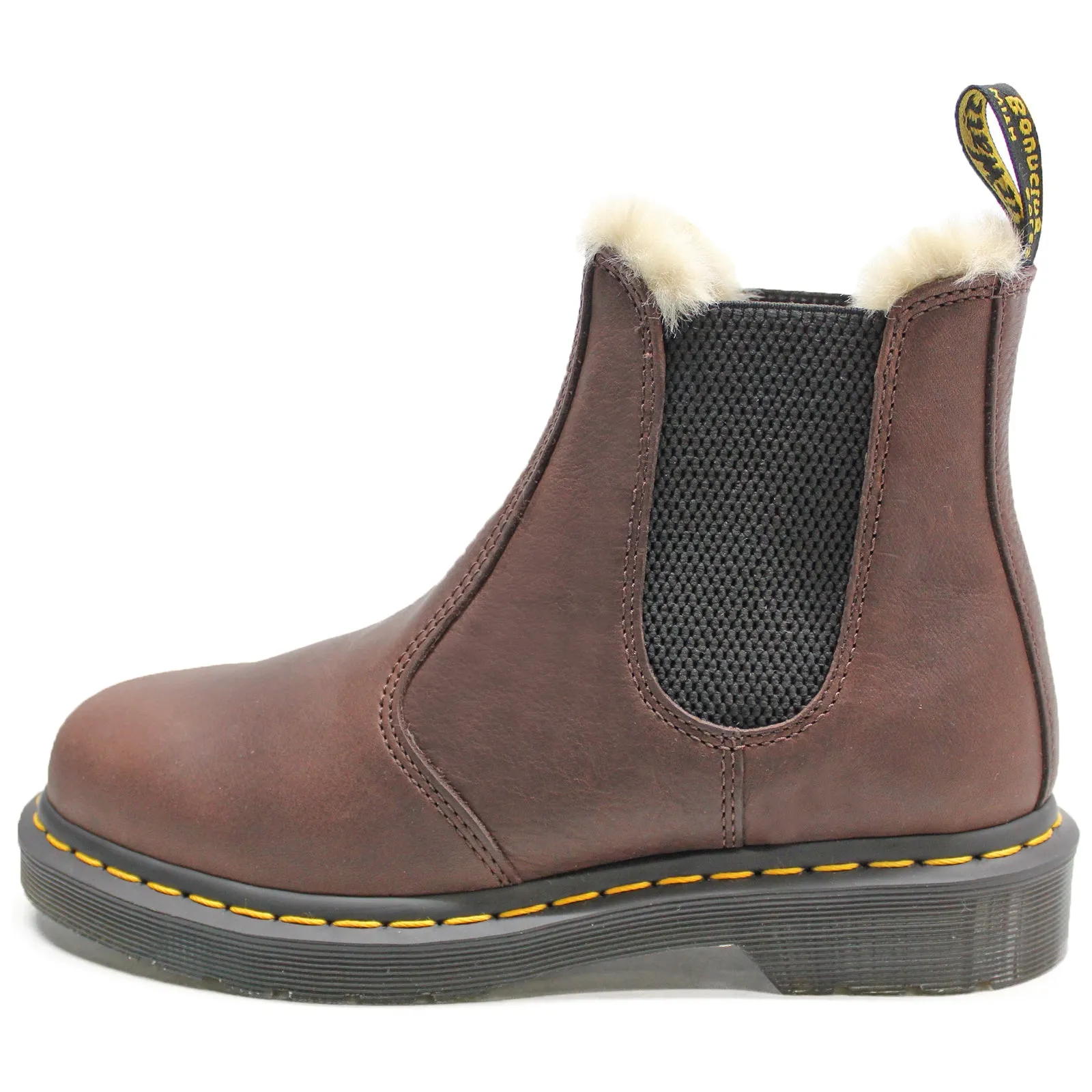 Dr. Martens 2976 Fur-Lined Ambassador Leather Unisex Chelsea Boots