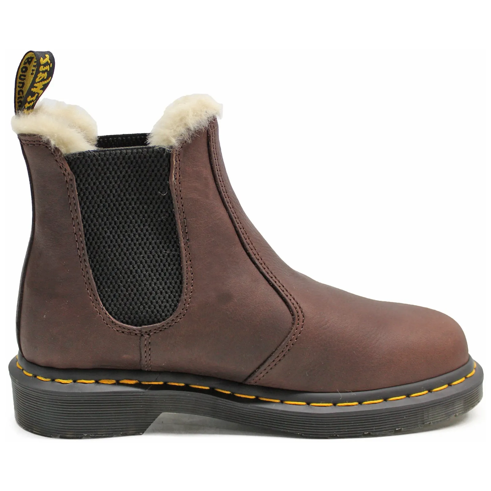 Dr. Martens 2976 Fur-Lined Ambassador Leather Unisex Chelsea Boots