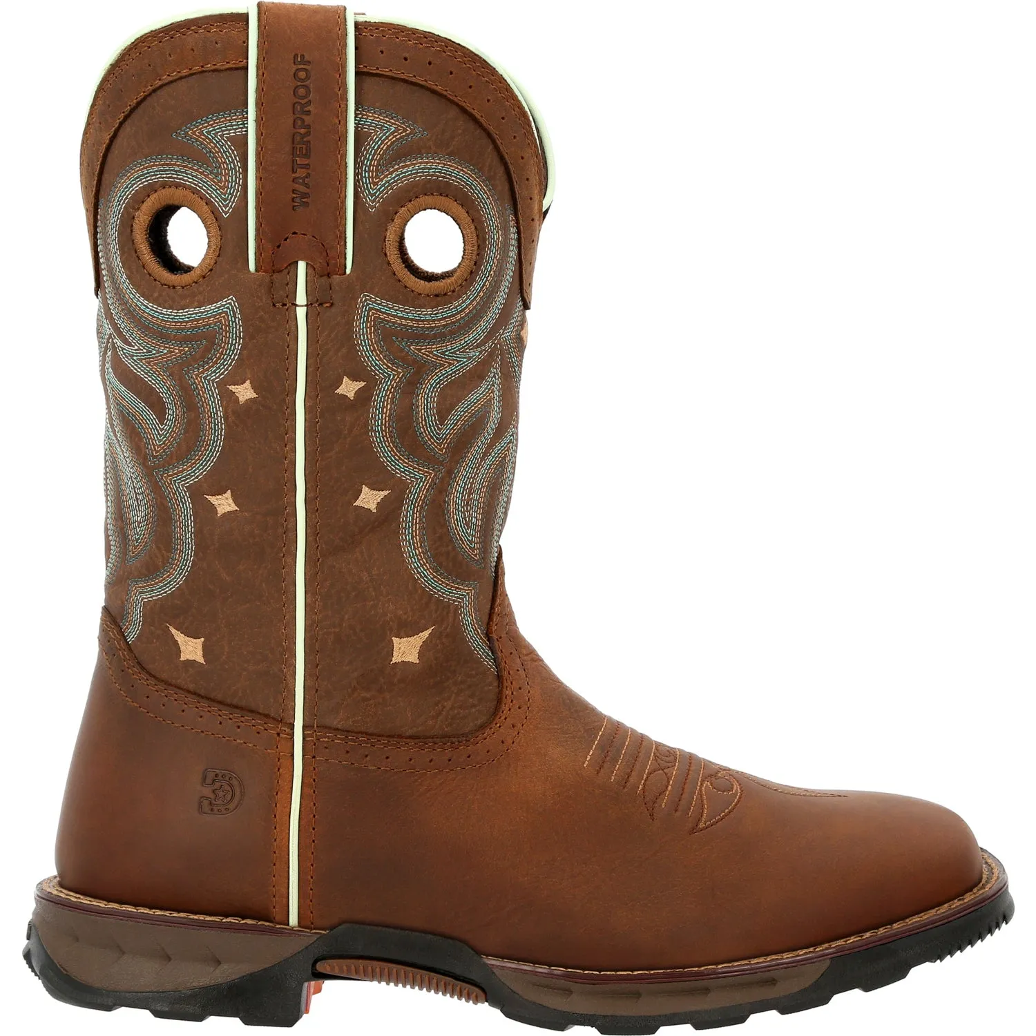 Durango Womens Maverick WP Rugged Tan Leather Work Boots