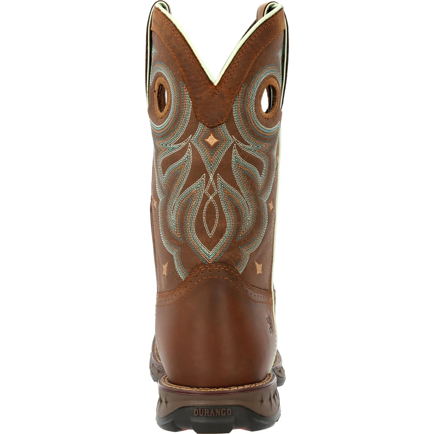 Durango Womens Maverick WP Rugged Tan Leather Work Boots