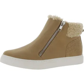 DV By Dolce Vita Womens Adelyne Faux Leather Flat Ankle Boots