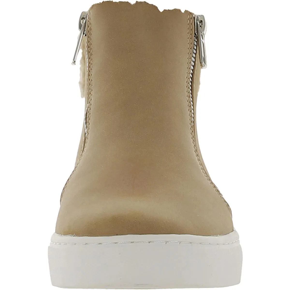 DV By Dolce Vita Womens Adelyne Faux Leather Flat Ankle Boots