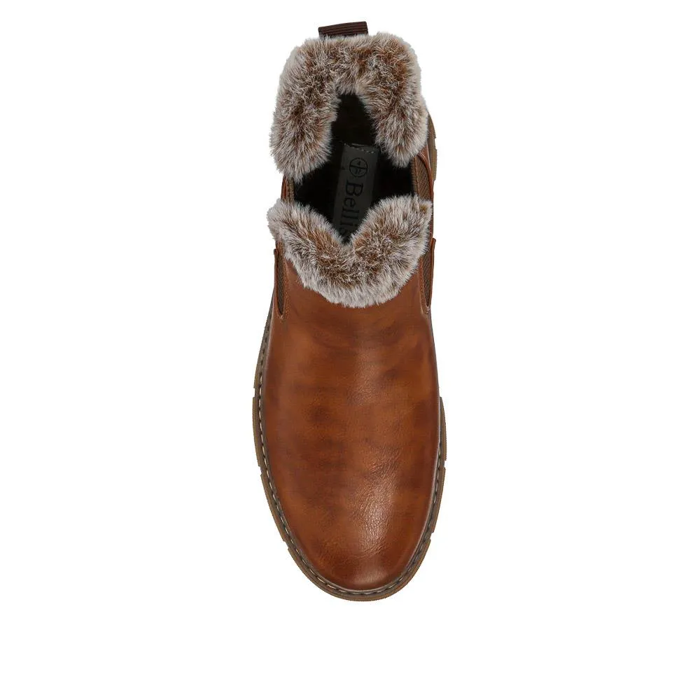 Faux-Fur-Lined Ankle Boots - BELWBINS40015 / 326 304