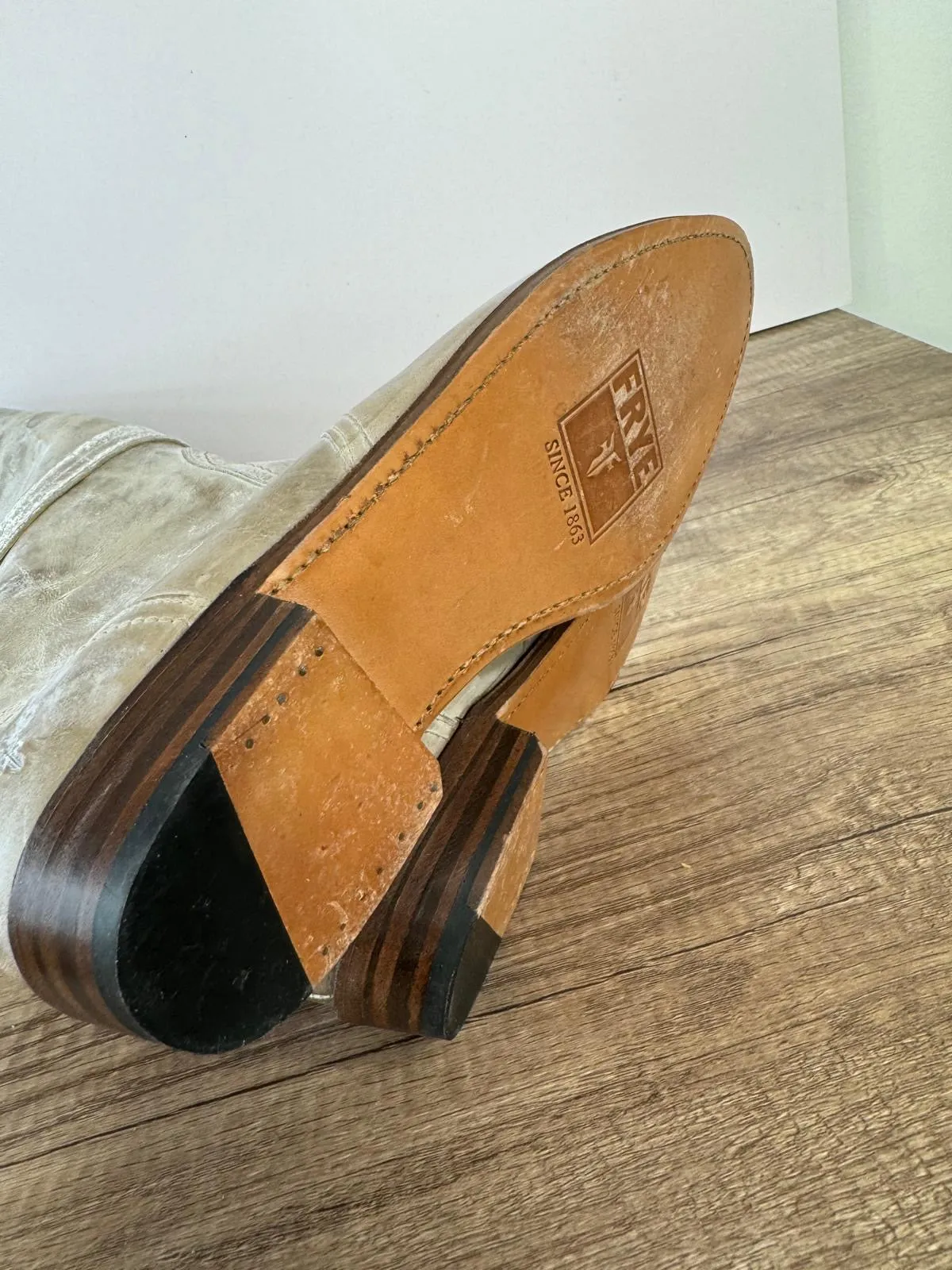 FRYE DORADO TALL DISTRESS LEATHER RIDING BOOTS DISTRESS