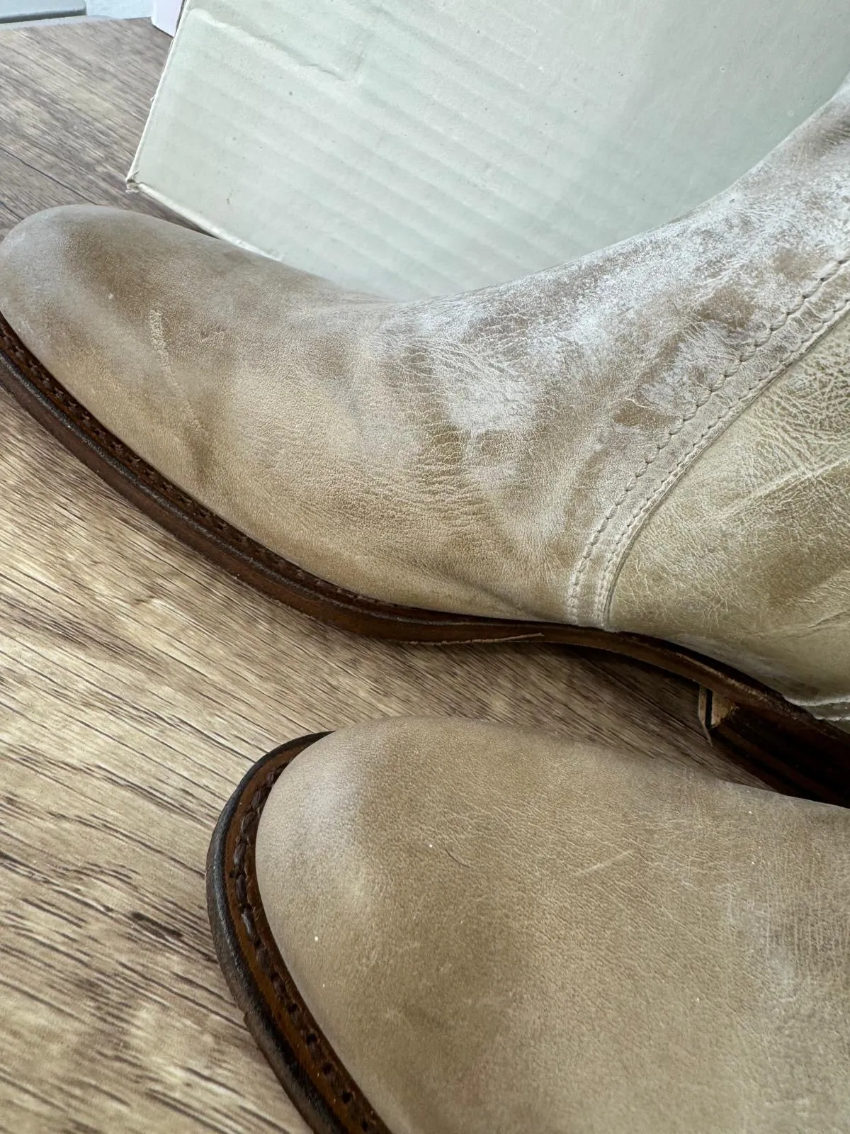 FRYE DORADO TALL DISTRESS LEATHER RIDING BOOTS DISTRESS