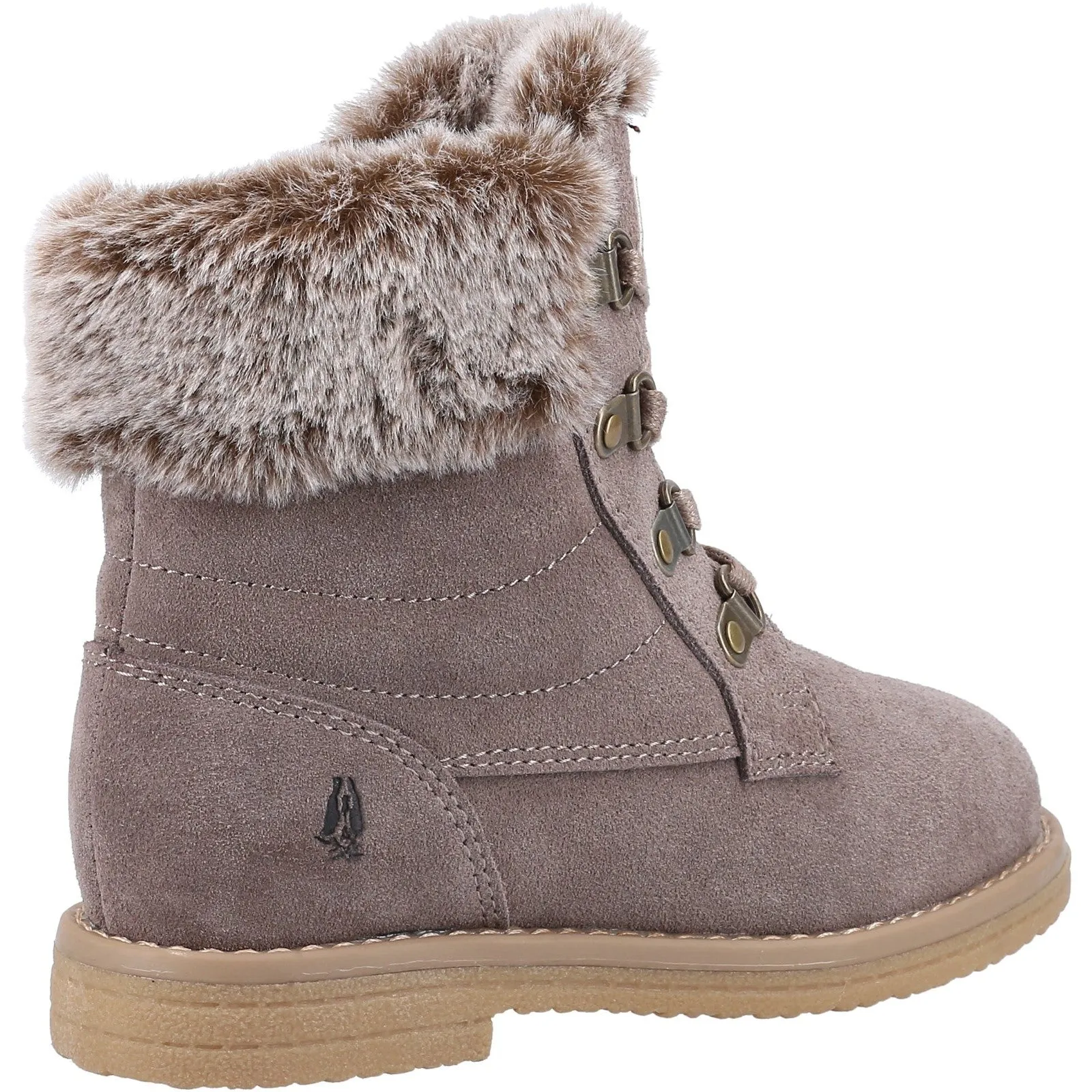 Hush Puppies Girls Florence Suede Boots - Grey