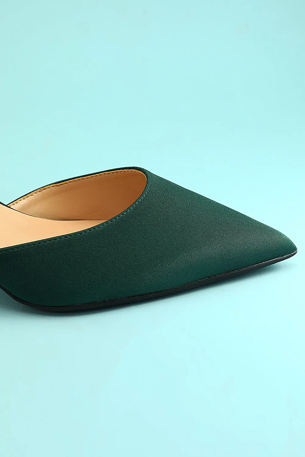 JOSKAA Woman Elegant high heel Dark Green Stiletto Heels