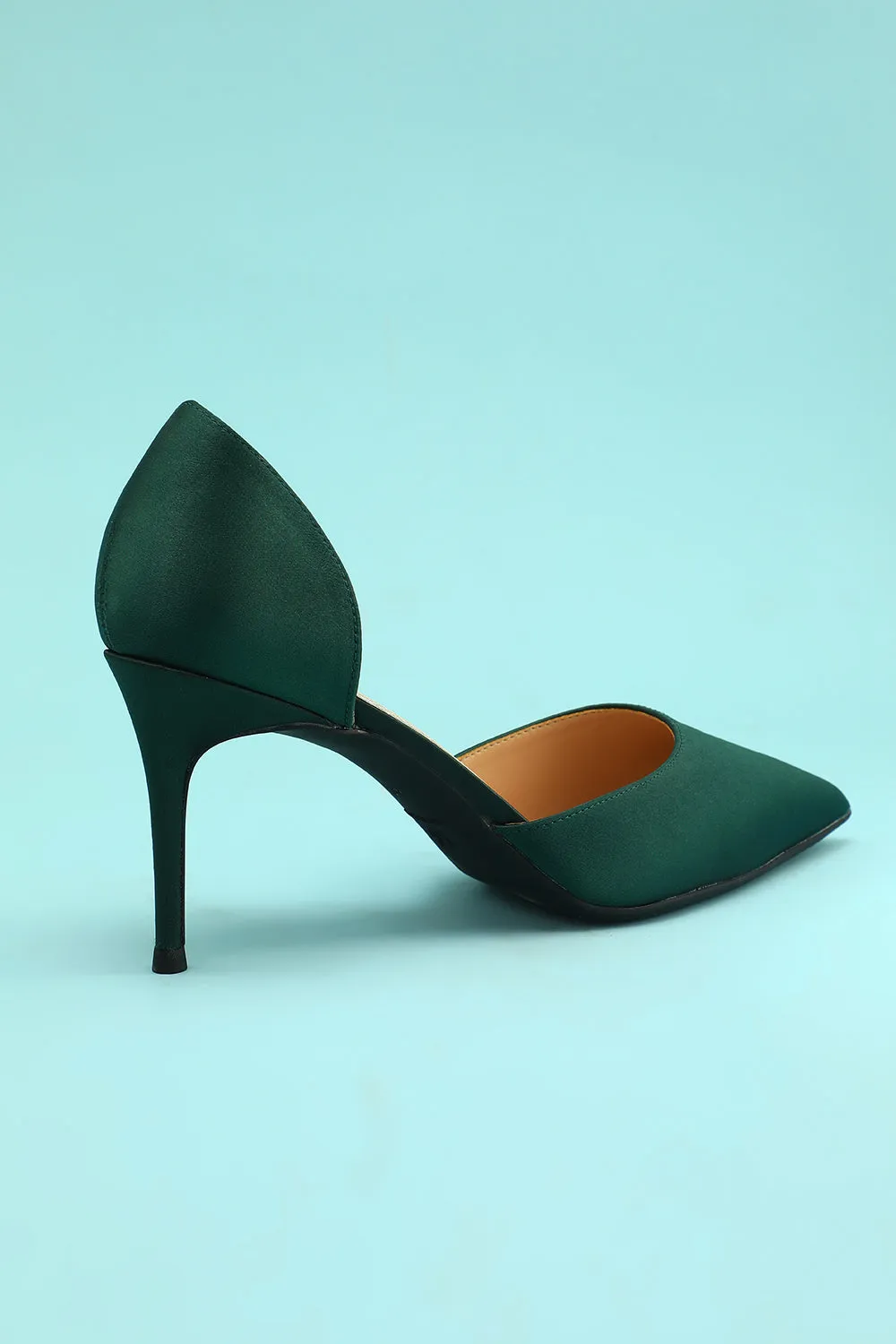 JOSKAA Woman Elegant high heel Dark Green Stiletto Heels