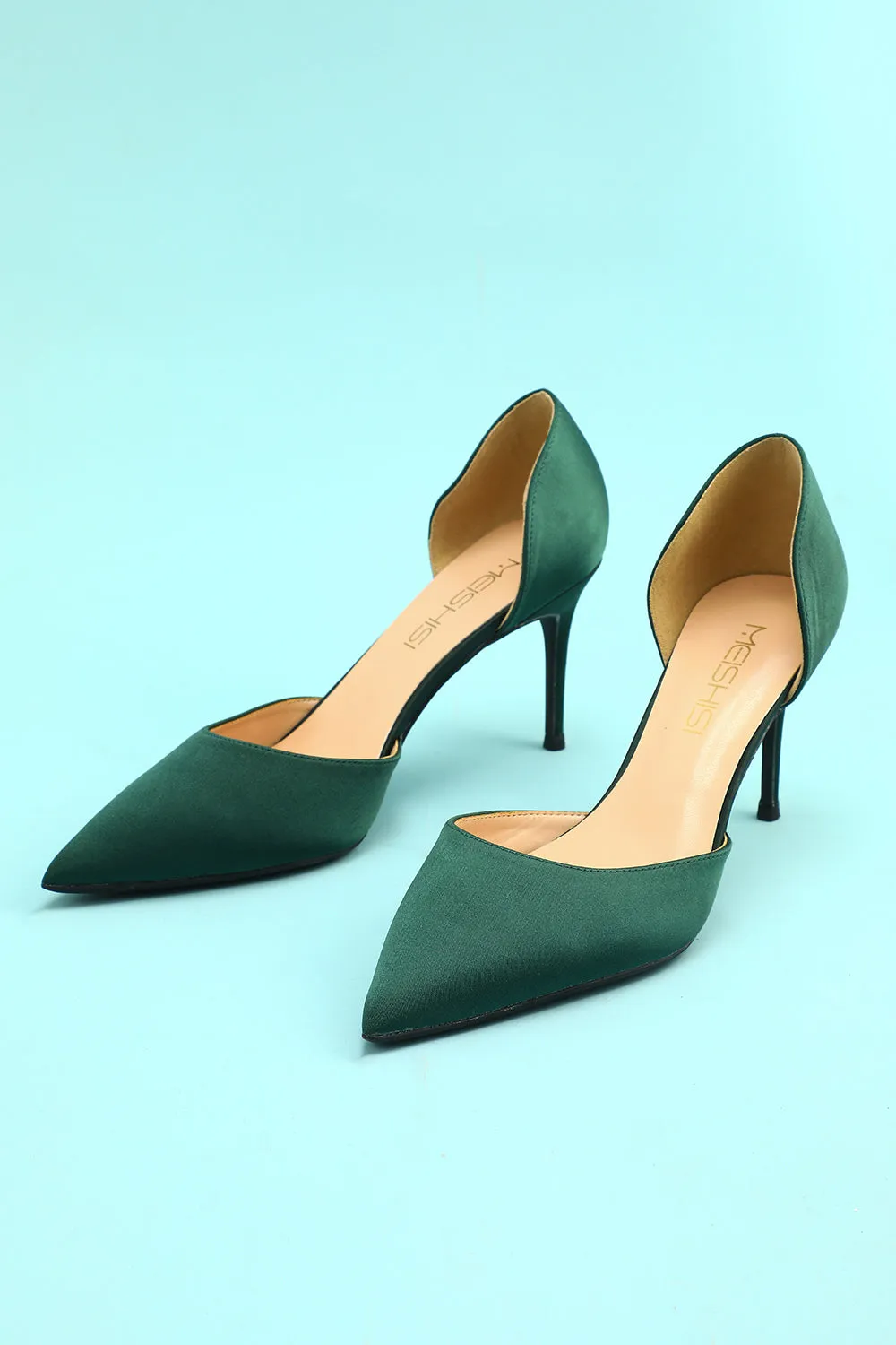 JOSKAA Woman Elegant high heel Dark Green Stiletto Heels